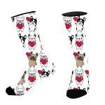 French Bulldog Pattern Socks DBS4