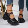 Women's Solid Color Chunky Heel Loafers Fashion Preppy Style Dress Shoes Comfortable Buckle Strap Shoes