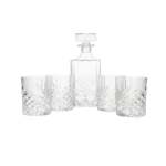 5 Piece Trudeau Whisky Glass Set Clear
