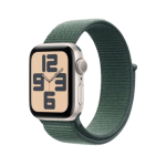 Apple Watch Se Gps + Cellular 44MM Starlight Aluminium Case With Lake Green Sport Loop - Braintree Shop