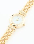 Goldair Gold Round Chain Watch Bracelet