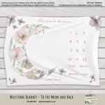 Milestone Blanket To The Moon And Back