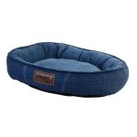 Rogz Lounge Oval Walled Bed - Navy
