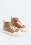 Printed Hi-tops - Beige minnie Mouse