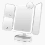 Killer Deals LED Vanity Makeup Folding Desktop Mirror M-mled-w+ - Best Bargains Online