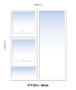 Top Hung Aluminium Window White PTT1215 2 Vent W1200MM X H1500MM