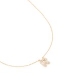 Kids Gold Cubic Zirconia Letter B Necklace