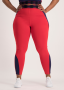 Colour Block Active Legging - Red - XL