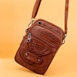 Chic MINI Crossbody Bag For Women - Adjustable Strap Solid Color Faux Leather With Zip Closure & Polyester Lining