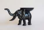 Elephant Candle Holder - Black