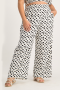 Amara Spot Linen Ankle Grazer - XL