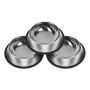 3 Piece Stainless Steel Dog Bowls Non-slip Dog Food Bowl 36 Oz