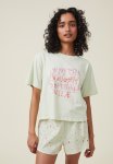 Cotton On Body Woven Sleep Short - Festive Toss