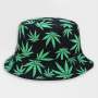 Classic Black Cannabis Bucket Hat