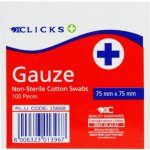 Clicks Non Sterile Gauze 75MMX75MM
