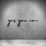 Yes You Can - L 450MM Rust Coat Font 3