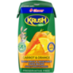 Clover Krush 100% Carrot & Orange Uht Juice Blend Box 200ML