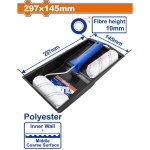 4 Piece Paint Roller Set Polyester Inner Wall WCB3H34