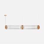 Manhattan Pendant Light Brass Look With Glass