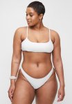 Cotton On Plus Full Bikini Bottom - White Jacquard