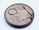 Compass With Sundial Brass 10.5X16.5CM