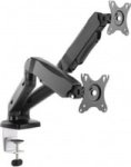 Equip 17-32 Inch Interactive Dual Monitor Desk Mount Bracket - Black