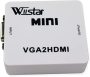 MINI Vga To HDMI Converter 3.5 Audio Video Adapter Full HD 1080P VGA2HDMI For PC Laptop Dispaly Projector White