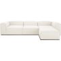 Teddy-george - Nina Couch White In Leather Feel Sued With Ottoman