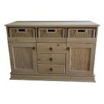 French 3 Basket Sideboard 1370X550X900 – Raw