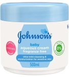Johnson's Baby Aq Crm 500ML Fragrance Free
