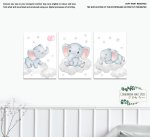 Canvases Pink Cutie Pie Ellie Elephant