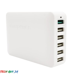 Ravpower 6 Port 60W 1XQC3.0|5XUSB Desktop With Ismart Charger White End Of Life