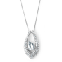 Silver Tone Oval Shaped Pendant