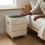 Smart Modern Simple Eco-friendly Bedside Table - Gray