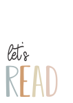 Let's Read - Wall Art Print - A1
