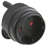 Schuko Adapter Black