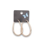 Fashion Earrings Oval - Gold