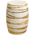 Linear Ceramic Stool