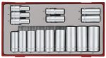 Teng Tools 16PC 3 8INCH Drive Deep Socket Set