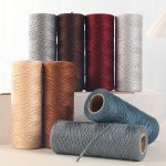1PC Cotton Macrame Cord 100M 328FT Diy Craft Twine 3.5MM Thickness Handmade Knitting Yarn For Tags And Decorations