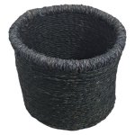 Woven Fibre Basket Green 17CM