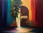 Canvas Wall Art - Safe Haven Acrylic Painting - B1370 - 120 X 80 Cm