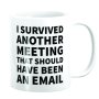 I Survived A Meeting That Should Have Been An Email Work Colleague Gift Mug