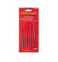 Tork Craft - Hex Shank Drill Bit 4 Piece Set 2.5MM 3MM 4MM 5MM - 3 Pack