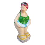 Plus Size Lady Green Swimsuit