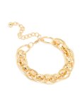 Goldair Gold Plated Intertwined Oval Link Bracelet