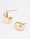Goldair Gold Chubby MINI Hoop Earrings