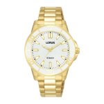 LORUS Rose Gold White Dial Three-hand Woman's Watch RG256VX9