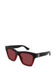 Gucci Womens Sunglasses In Black And Red - Black And Red One Size