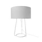 Daniel Metal Table Lamp White Black - Black